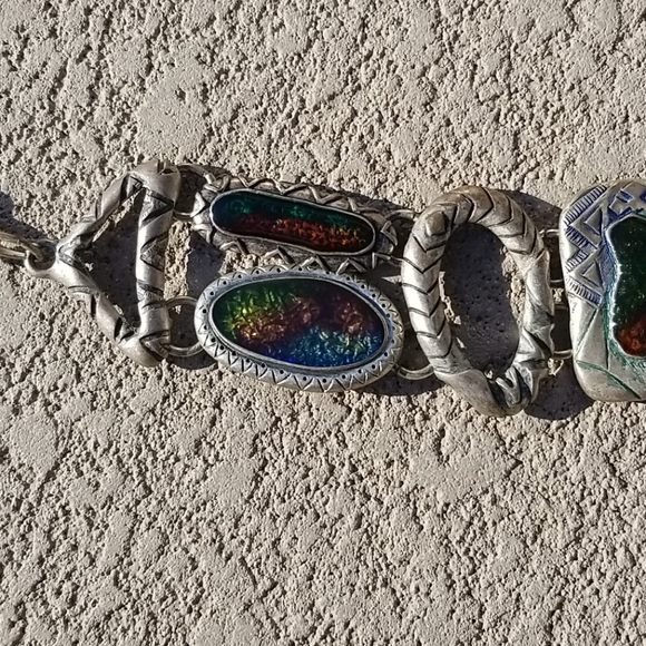 Chico's Metallic Silver Belt - Picture 4 of 7